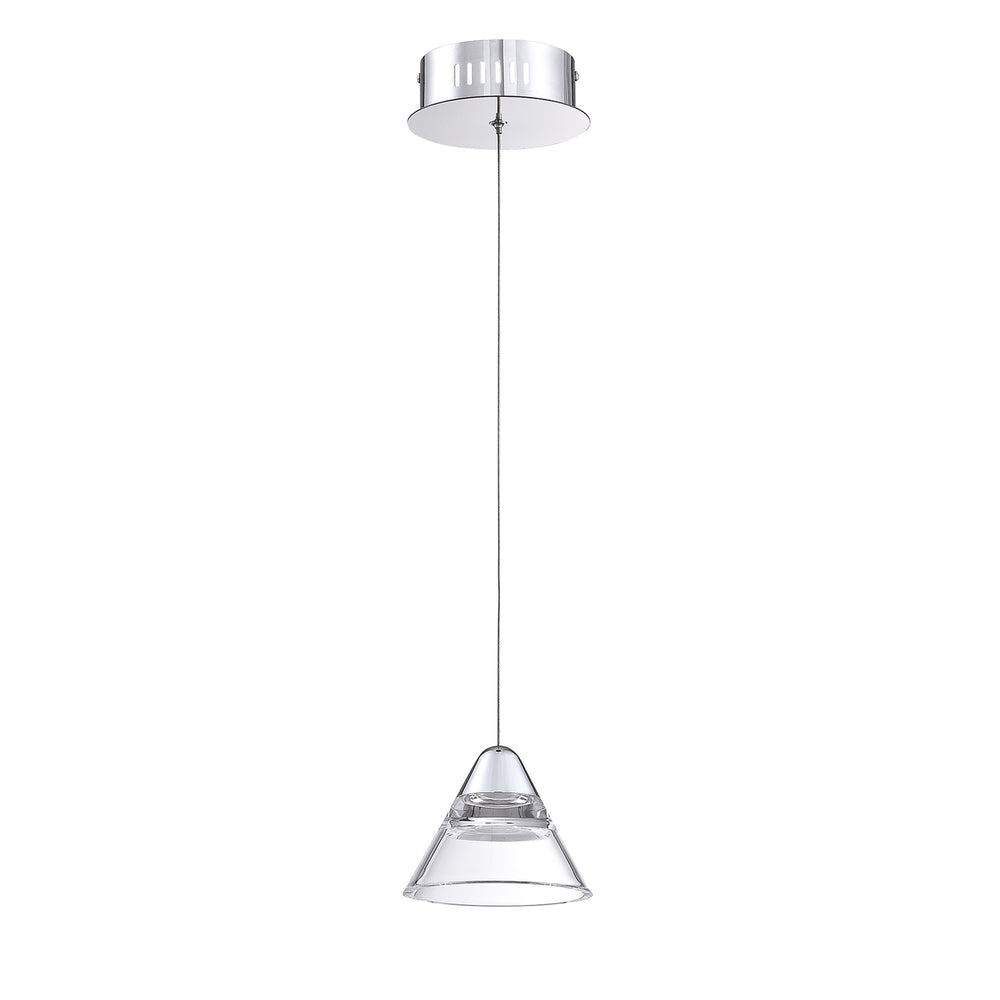 Kendal Canada - LED Pendant - Geo - Chrome- Union Lighting Luminaires Decor