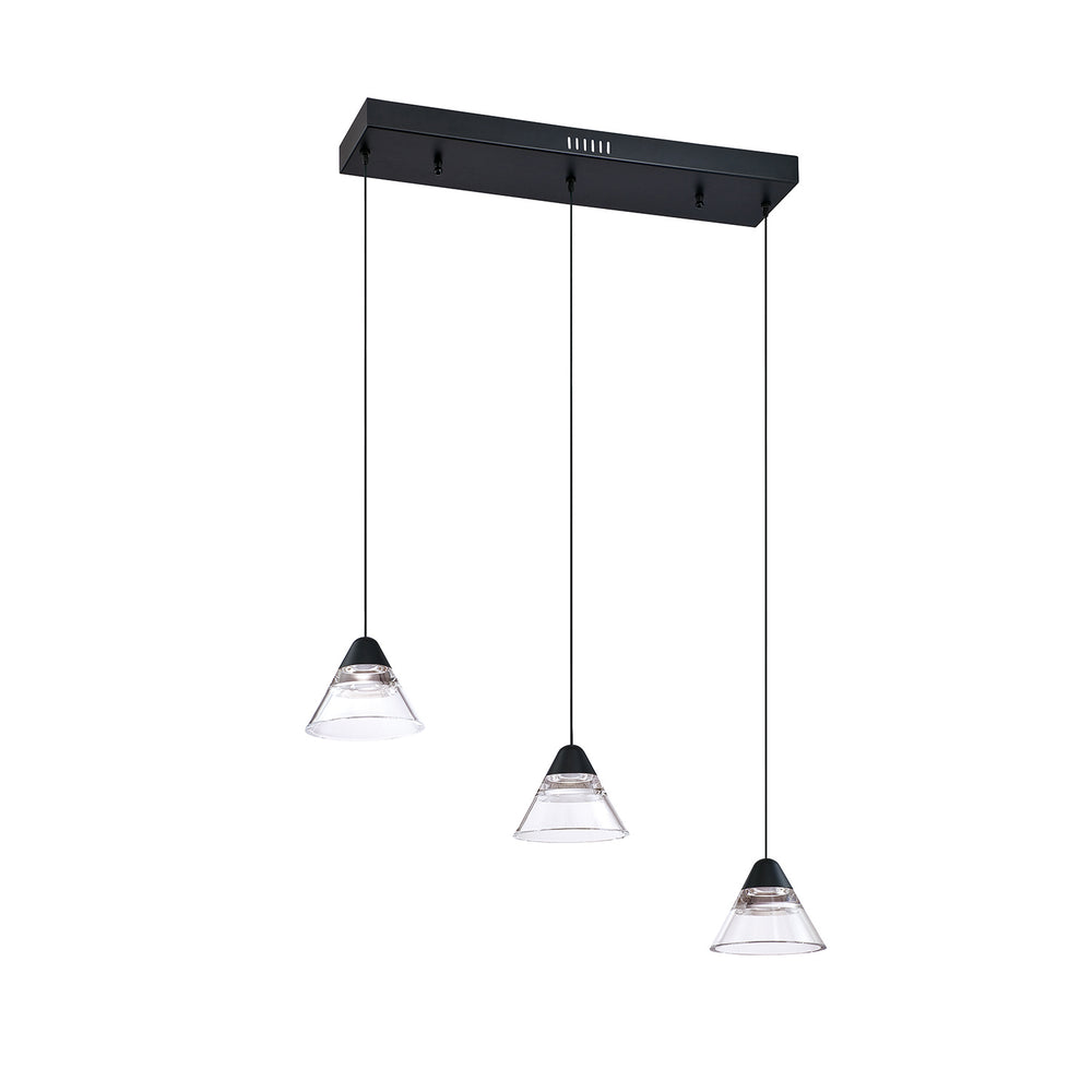 Kendal Canada - LED Pendant Bar - Geo - Black- Union Lighting Luminaires Decor