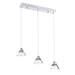 Kendal Canada - LED Pendant Bar - Geo - Chrome- Union Lighting Luminaires Decor