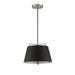 Kendal Canada - One Light Pendant - Sky - Black & Satin Nickel- Union Lighting Luminaires Decor