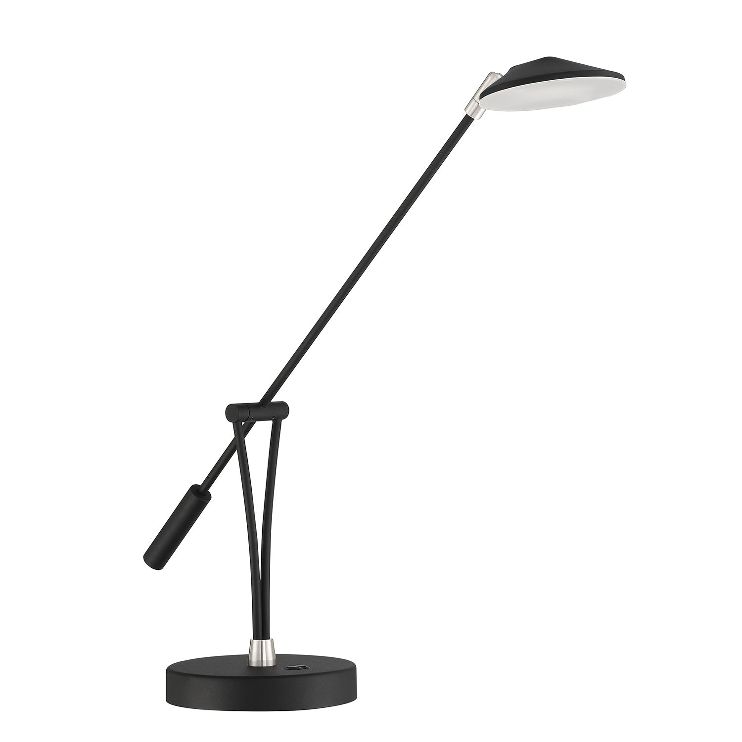 Kendal Canada - LED Desk Lamp - Lahoya - Black & Satin Nickel- Union Lighting Luminaires Decor