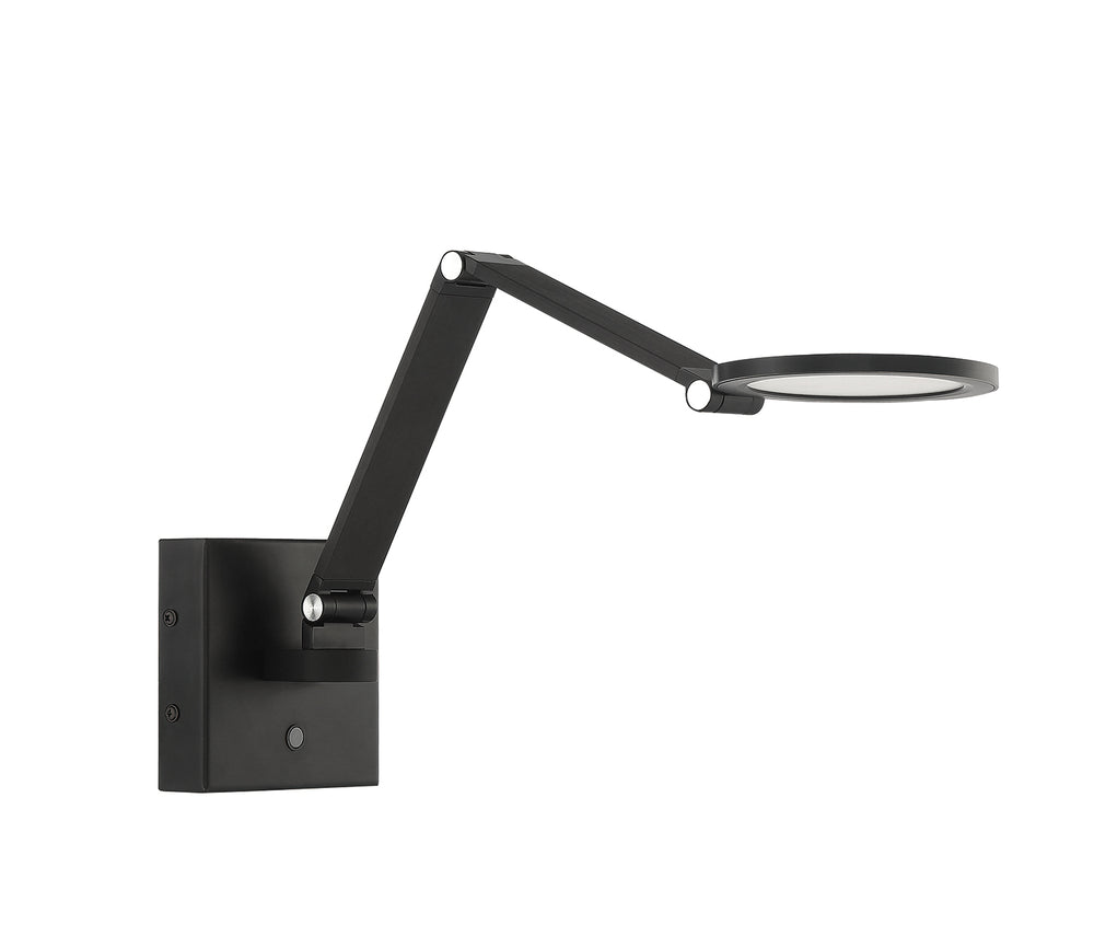 Kendal Canada - LED Swing Arm Wall Lamp - Roundo - Black- Union Lighting Luminaires Decor