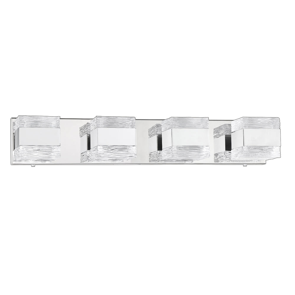 Kendal Canada - Four Light Vanity - Cubix - Chrome- Union Lighting Luminaires Decor