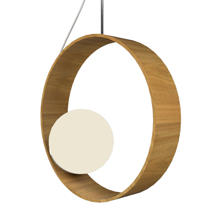 Accord Lighting - One Light Pendant - Sfera - Louro Freijo- Union Lighting Luminaires Decor
