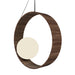 Accord Lighting - One Light Pendant - Sfera - American Walnut- Union Lighting Luminaires Decor