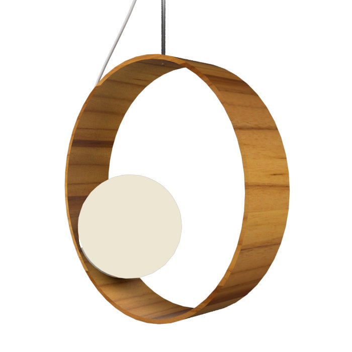 Accord Lighting - One Light Pendant - Sfera - Teak- Union Lighting Luminaires Decor