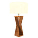 Accord Lighting - One Light Table Lamp - Spin - Imbuia- Union Lighting Luminaires Decor