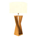 Accord Lighting - One Light Table Lamp - Spin - Teak- Union Lighting Luminaires Decor