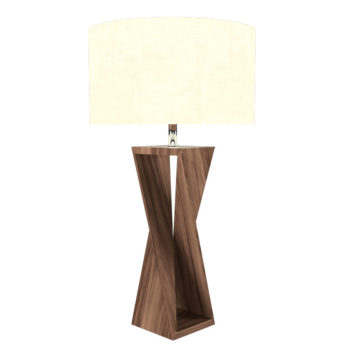 Accord Lighting - One Light Table Lamp - Spin - American Walnut- Union Lighting Luminaires Decor
