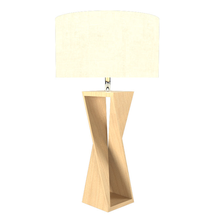 Accord Lighting - One Light Table Lamp - Spin - Maple- Union Lighting Luminaires Decor