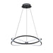 Kendal Canada - LED Pendant - Hoop - Black & Chrome- Union Lighting Luminaires Decor