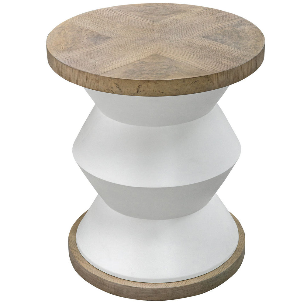 Uttermost - Side Table - Spool - Matte White- Union Lighting Luminaires Decor