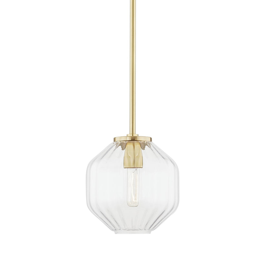 Hudson Valley Canada - One Light Pendant - Bennett - Aged Brass- Union Lighting Luminaires Decor
