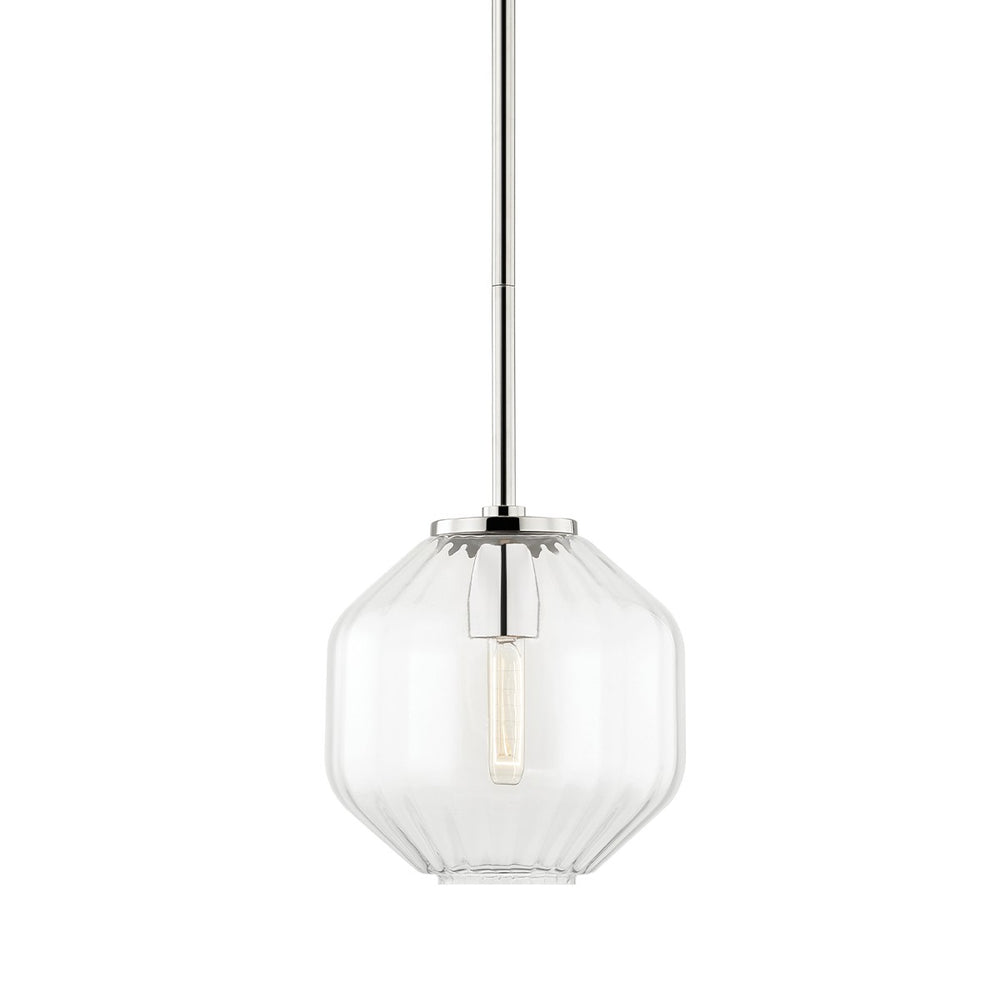 Hudson Valley Canada - One Light Pendant - Bennett - Polished Nickel- Union Lighting Luminaires Decor
