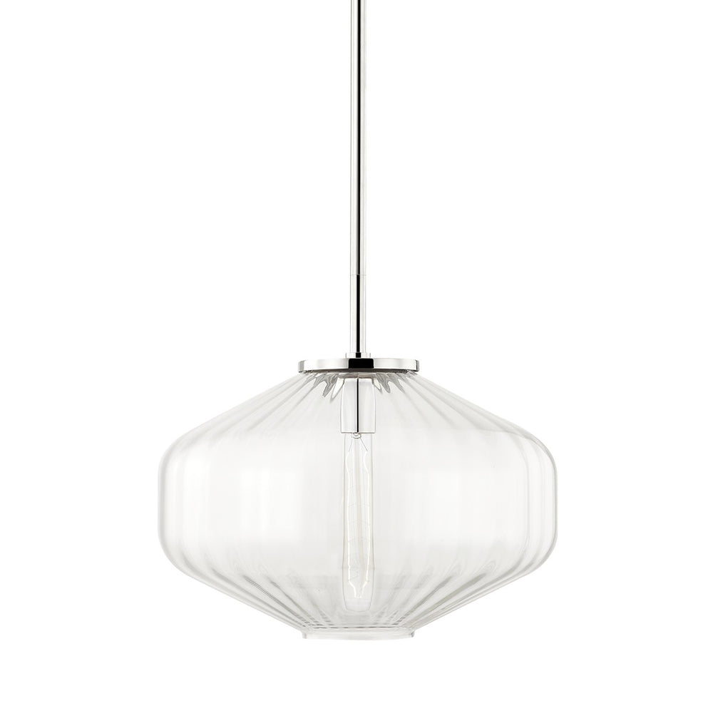 Hudson Valley Canada - One Light Pendant - Bennett - Polished Nickel- Union Lighting Luminaires Decor