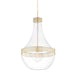 Hudson Valley Canada - One Light Pendant - Hagen - Aged Brass- Union Lighting Luminaires Decor