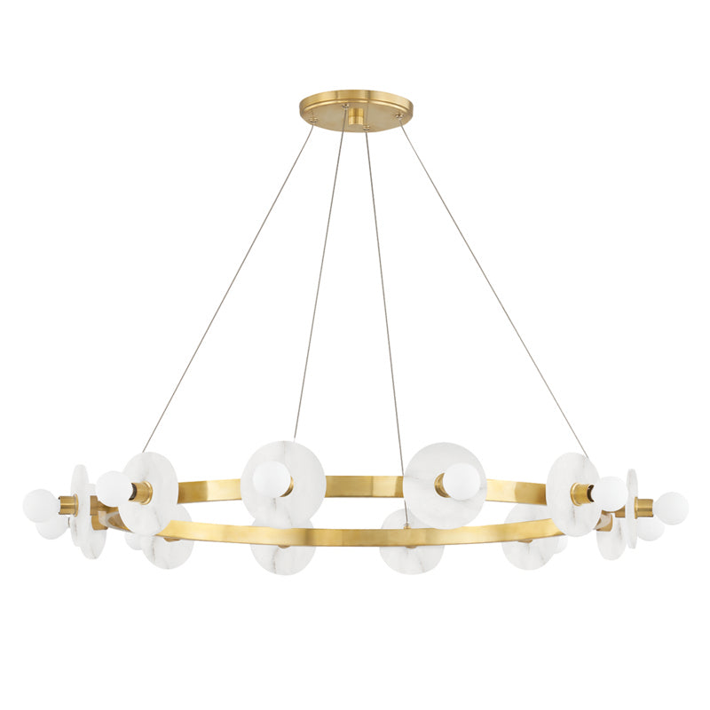 Hudson Valley Canada - 12 Light Chandelier - Austen - Aged Brass- Union Lighting Luminaires Decor