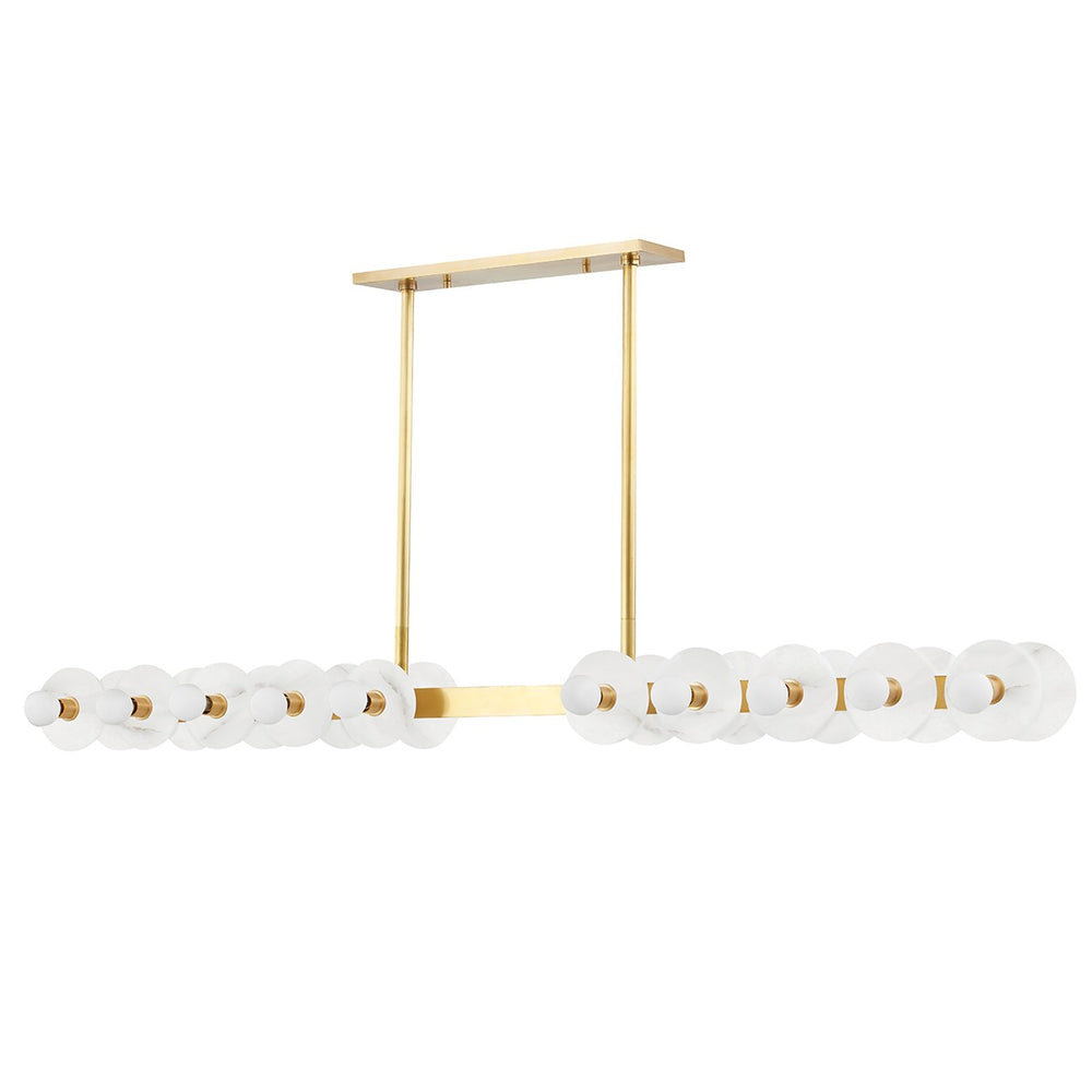 Hudson Valley Canada - 20 Light Island Pendant - Austen - Aged Brass- Union Lighting Luminaires Decor