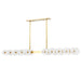 Hudson Valley Canada - 20 Light Island Pendant - Austen - Aged Brass- Union Lighting Luminaires Decor