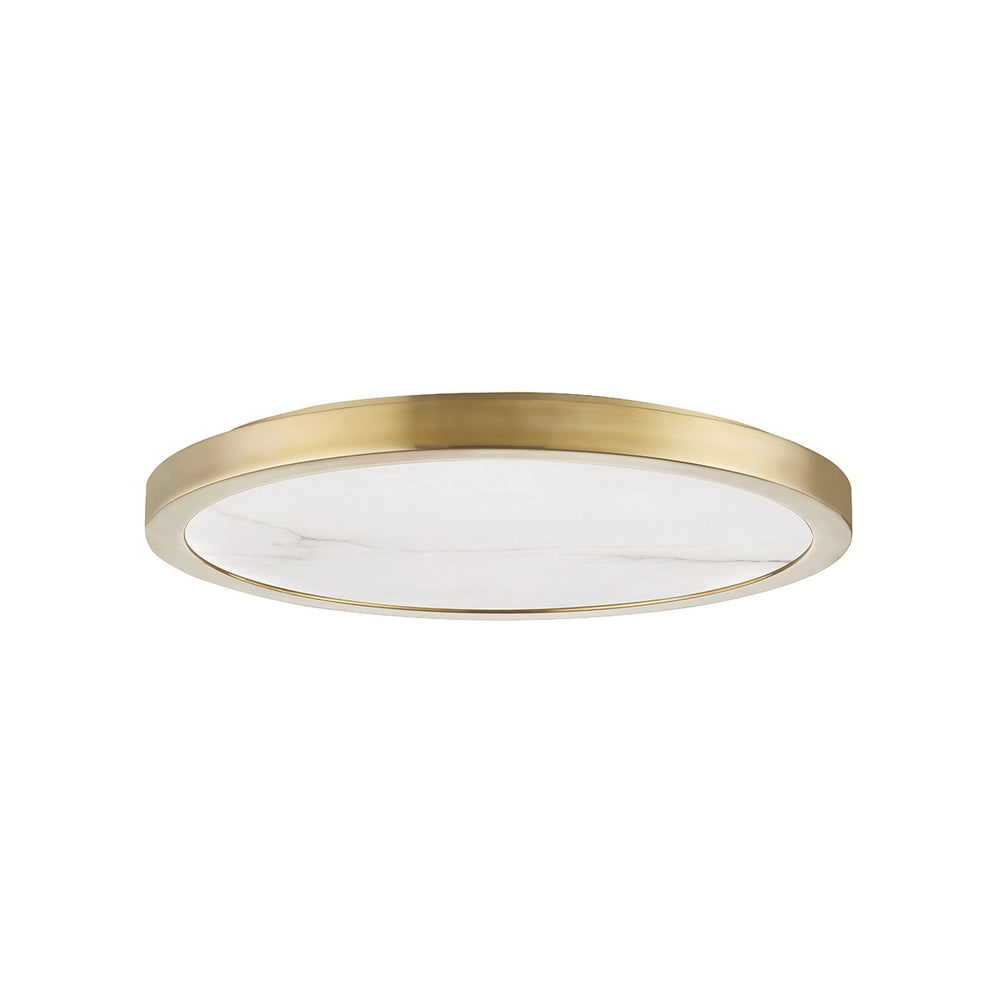 Hudson Valley Canada - LED Flush Mount - Woodhaven - Aged Brass- Union Lighting Luminaires Decor