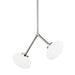 Hudson Valley Canada - Two Light Pendant - Wagner - Polished Nickel- Union Lighting Luminaires Decor
