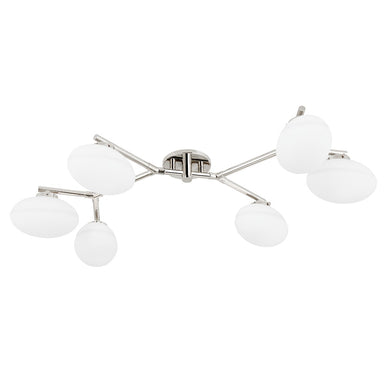 Hudson Valley Canada - Six Light Semi Flush Mount - Wagner - Polished Nickel- Union Lighting Luminaires Decor