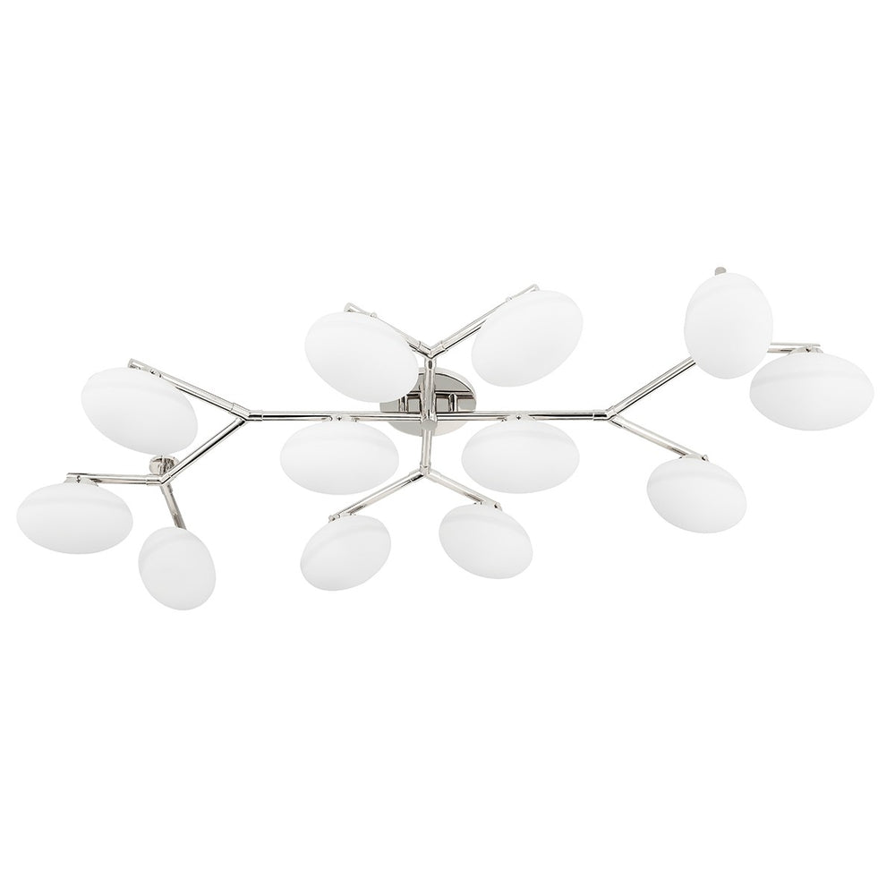 Hudson Valley Canada - 12 Light Semi Flush Mount - Wagner - Polished Nickel- Union Lighting Luminaires Decor