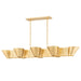 Hudson Valley Canada - Eight Light Island Pendant - Reeve - Vintage Gold Leaf- Union Lighting Luminaires Decor