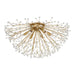 Hudson Valley Canada - Six Light Semi Flush Mount - Dunkirk - Aged Brass- Union Lighting Luminaires Decor