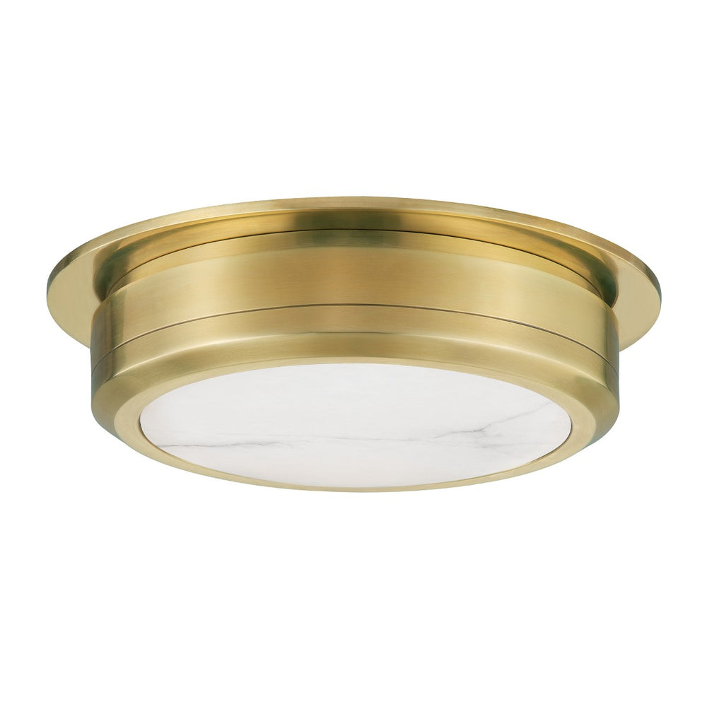 Hudson Valley Canada - LED Flush Mount - Greenport - Aged Brass- Union Lighting Luminaires Decor