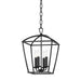 Hudson Valley Canada - Four Light Lantern - Bryant - Aged Iron- Union Lighting Luminaires Decor