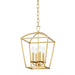 Hudson Valley Canada - Four Light Lantern - Bryant - Gold Leaf- Union Lighting Luminaires Decor