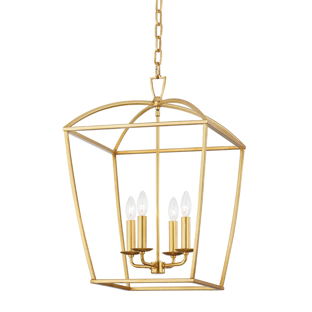 Hudson Valley Canada - Four Light Lantern - Bryant - Gold Leaf- Union Lighting Luminaires Decor