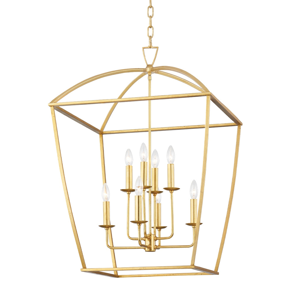 Hudson Valley Canada - Eight Light Lantern - Bryant - Gold Leaf- Union Lighting Luminaires Decor
