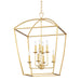 Hudson Valley Canada - Eight Light Lantern - Bryant - Gold Leaf- Union Lighting Luminaires Decor