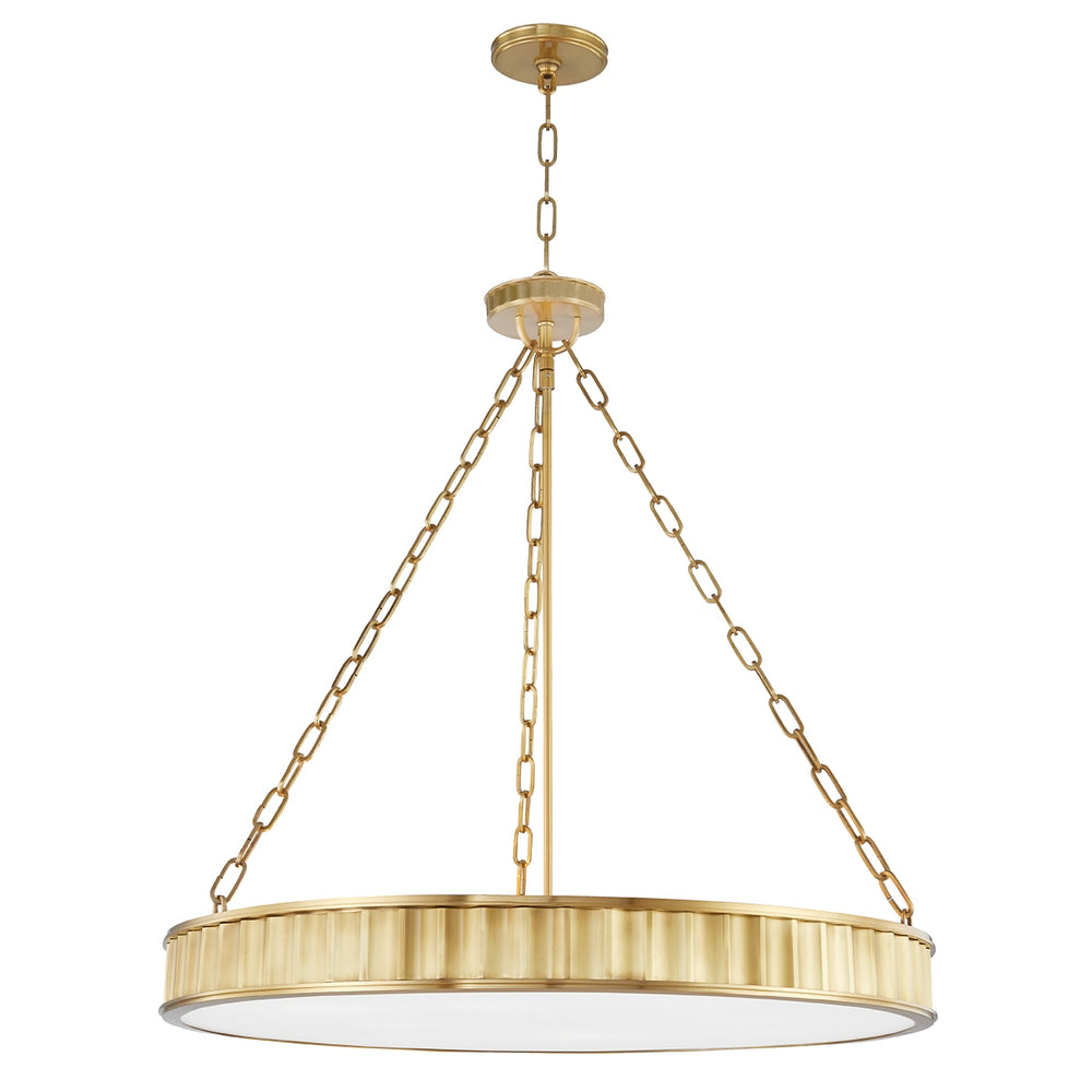 Hudson Valley Canada - Eight Light Pendant - Middlebury - Aged Brass- Union Lighting Luminaires Decor
