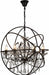 Bethel International Canada - Six Light Chandelier - Black- Union Lighting Luminaires Decor