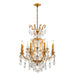 Bethel International Canada - Eight Light Chandelier - Brass- Union Lighting Luminaires Decor