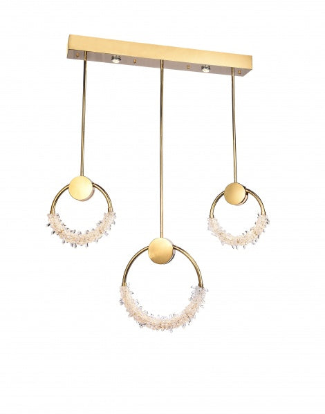 Bethel International Canada - LED Island Pendant - Gold- Union Lighting Luminaires Decor
