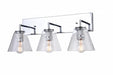 Bethel International Canada - Three Light Wall Sconce - Chrome- Union Lighting Luminaires Decor