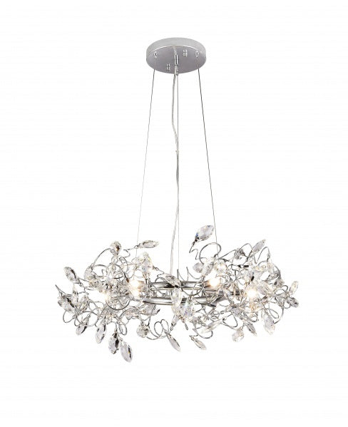 Bethel International Canada - Six Light Chandelier - Chrome- Union Lighting Luminaires Decor