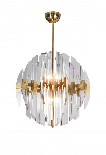 Bethel International Canada - Ten Light Chandelier - Brass- Union Lighting Luminaires Decor