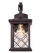 Bethel International Canada - One Light Outdoor Wall Sconce - Bronze- Union Lighting Luminaires Decor