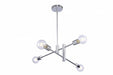 Bethel International Canada - Four Light Chandelier - Chrome- Union Lighting Luminaires Decor