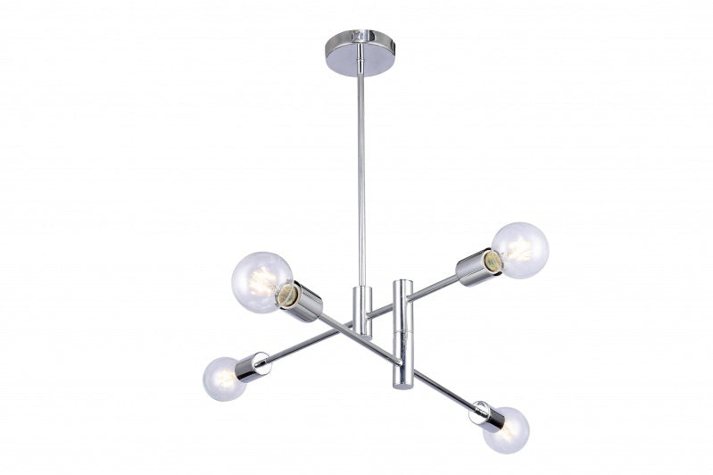 Bethel International Canada - Four Light Chandelier - Chrome- Union Lighting Luminaires Decor