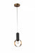 Bethel International Canada - One Light Pendant - Black & Gold- Union Lighting Luminaires Decor