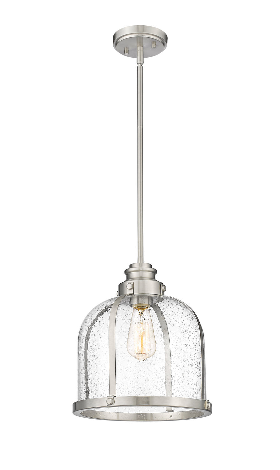 Z-Lite Canada - One Light Pendant - Burren - Brushed Nickel- Union Lighting Luminaires Decor