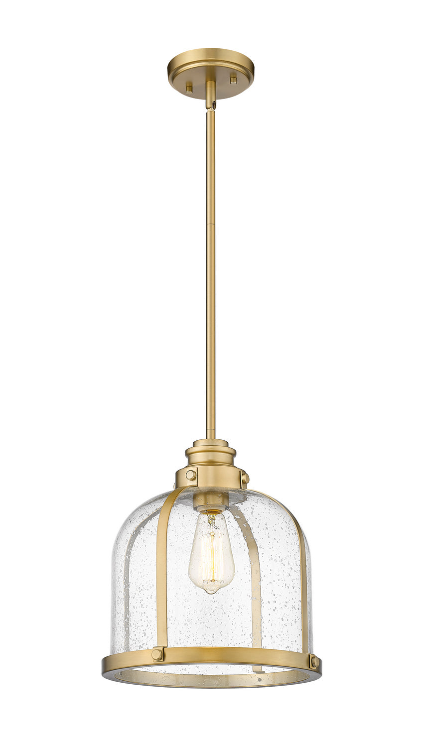 Z-Lite Canada - One Light Pendant - Burren - Heritage Brass- Union Lighting Luminaires Decor