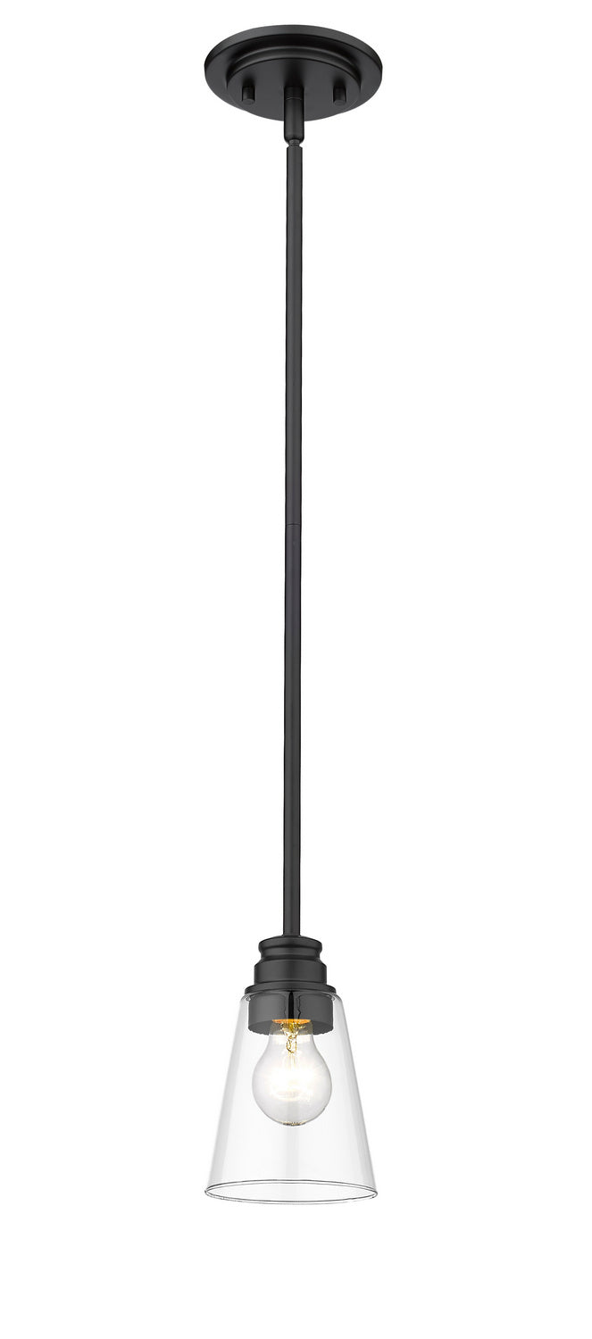 Z-Lite Canada - One Light Pendant - Annora - Matte Black- Union Lighting Luminaires Decor