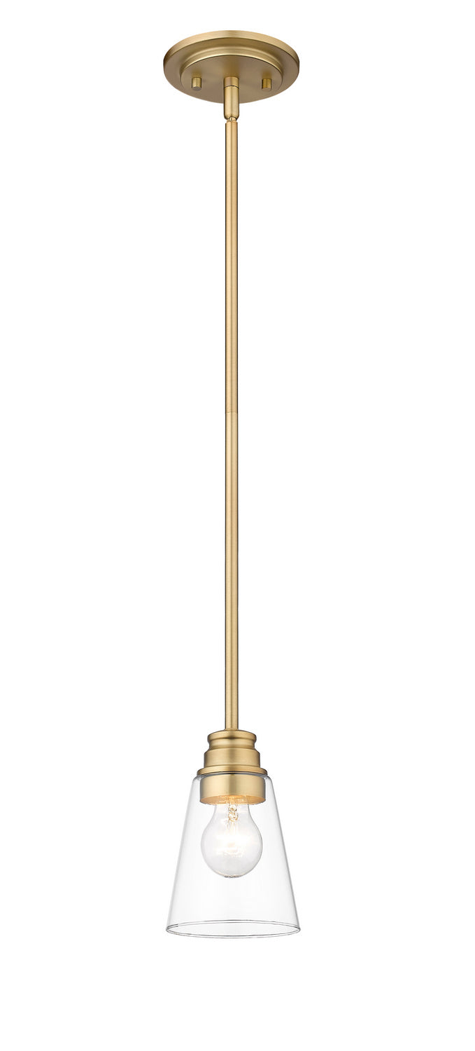 Z-Lite Canada - One Light Pendant - Annora - Olde Brass- Union Lighting Luminaires Decor